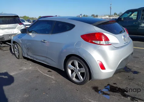 2014 Hyundai Veloster Base W/Black from USA, damaged, VIN KMHTC6AD0EU208531